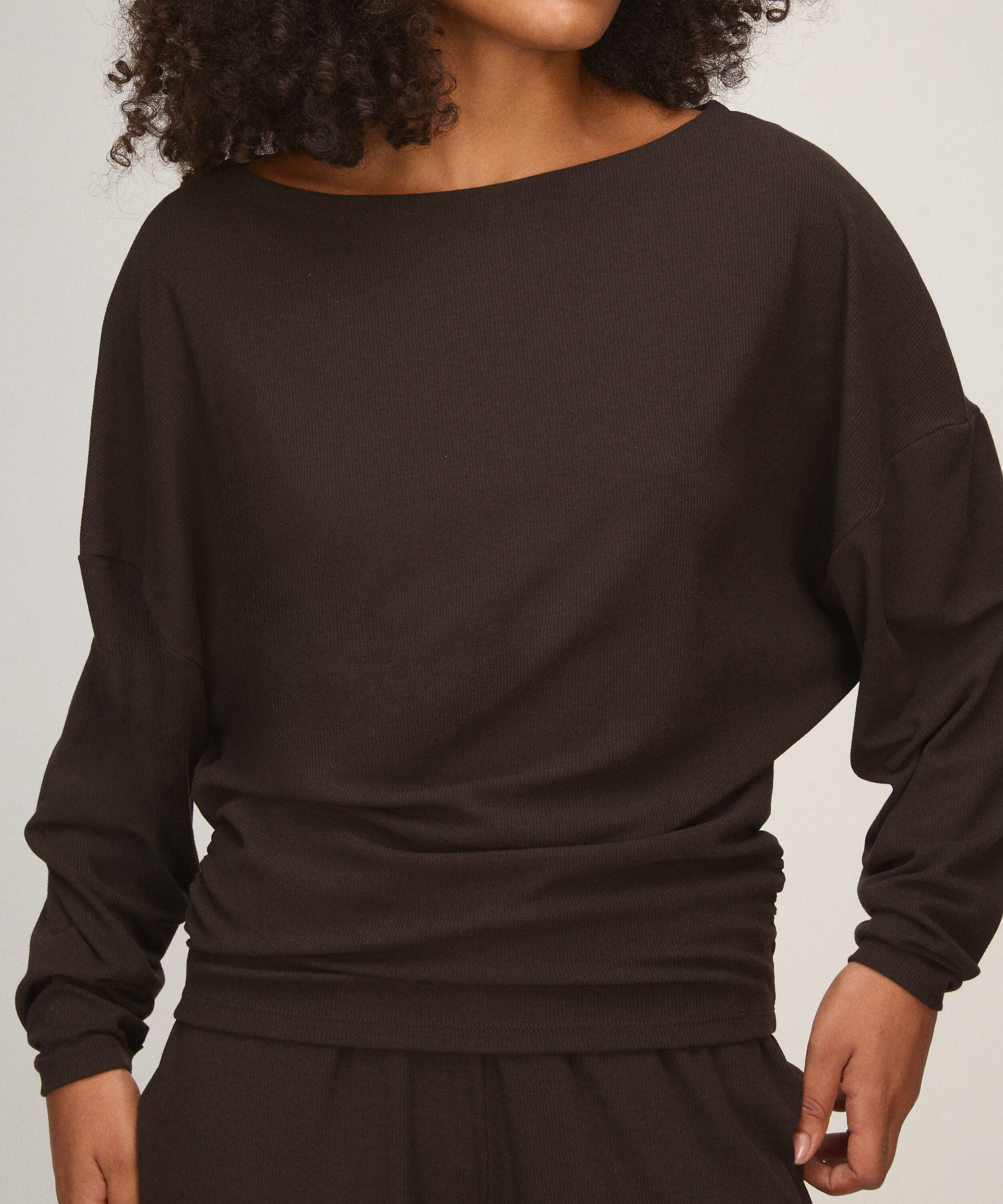 Haut Premium Batwing, Marron