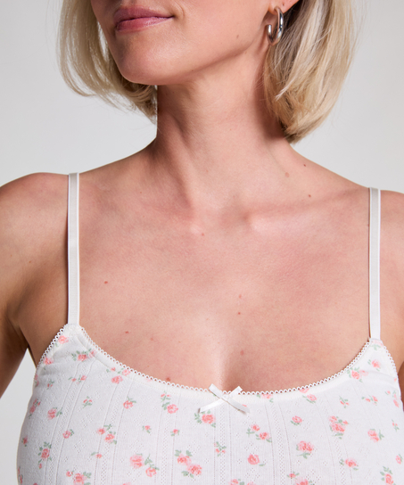 Nuisette Pointelle, Blanc