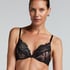 Soutien-gorge push-up rembourré à armatures Malika, Noir