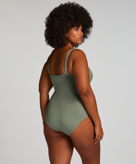 Maillot de bain Shaping Scallop, Vert