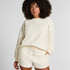 Short en polaire sportive, Blanc