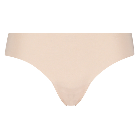String invisible en coton, Beige