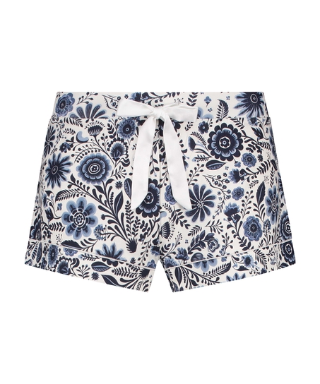 Short de pyjama Jersey, Blanc
