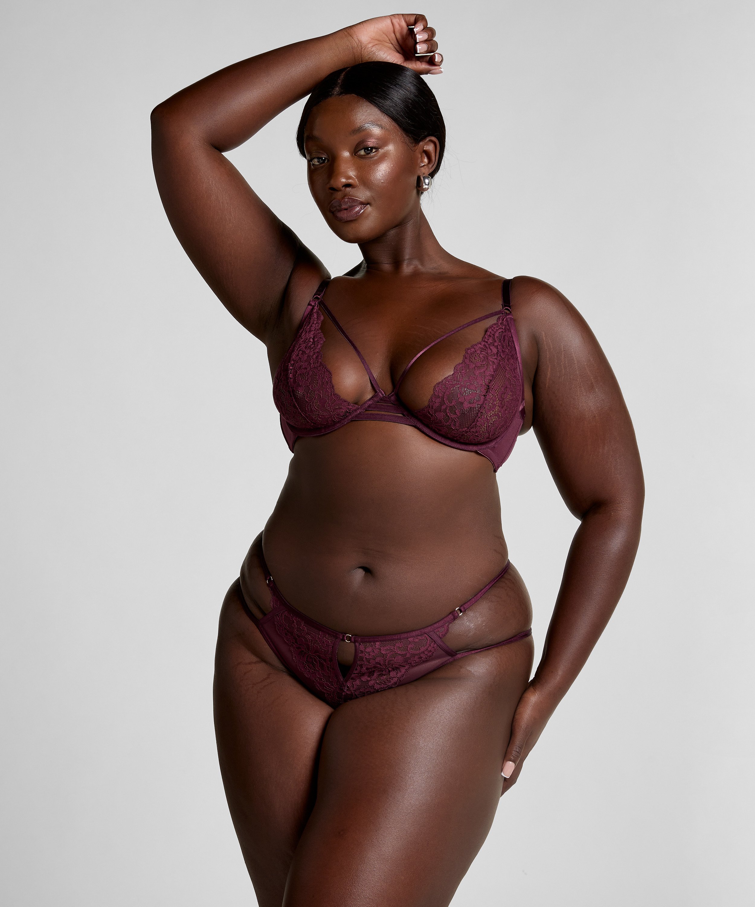 Soutien-gorge &agrave; armatures non-pr&eacute;form&eacute; Cinnamon, Rouge, main