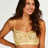 Soutien-gorge à armatures non-préformé longline Fire, Jaune