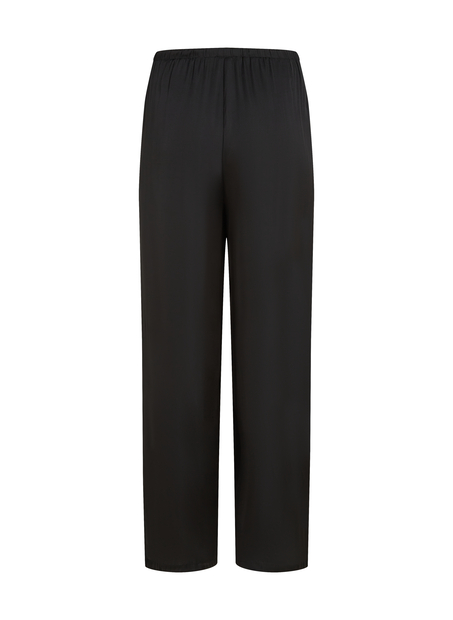 Pantalon de plage en satin, Noir