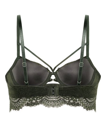 Soutien-gorge à armatures rembourré longline Amara, Vert