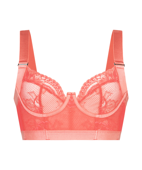 Soutien-gorge bustier non rembourré à armatures Hana, Rose