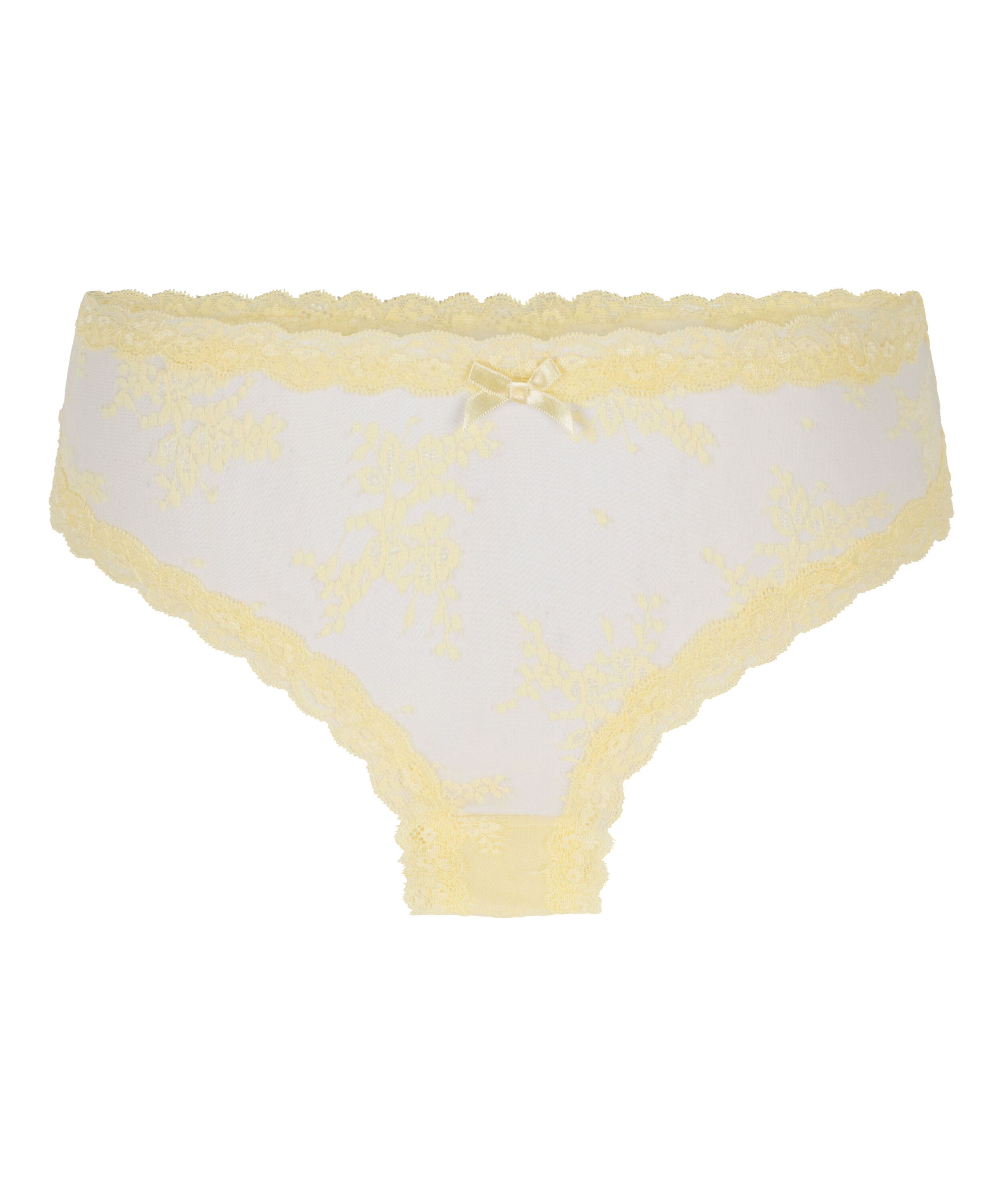 Slip br&eacute;silien V-shape Mesh, Jaune
