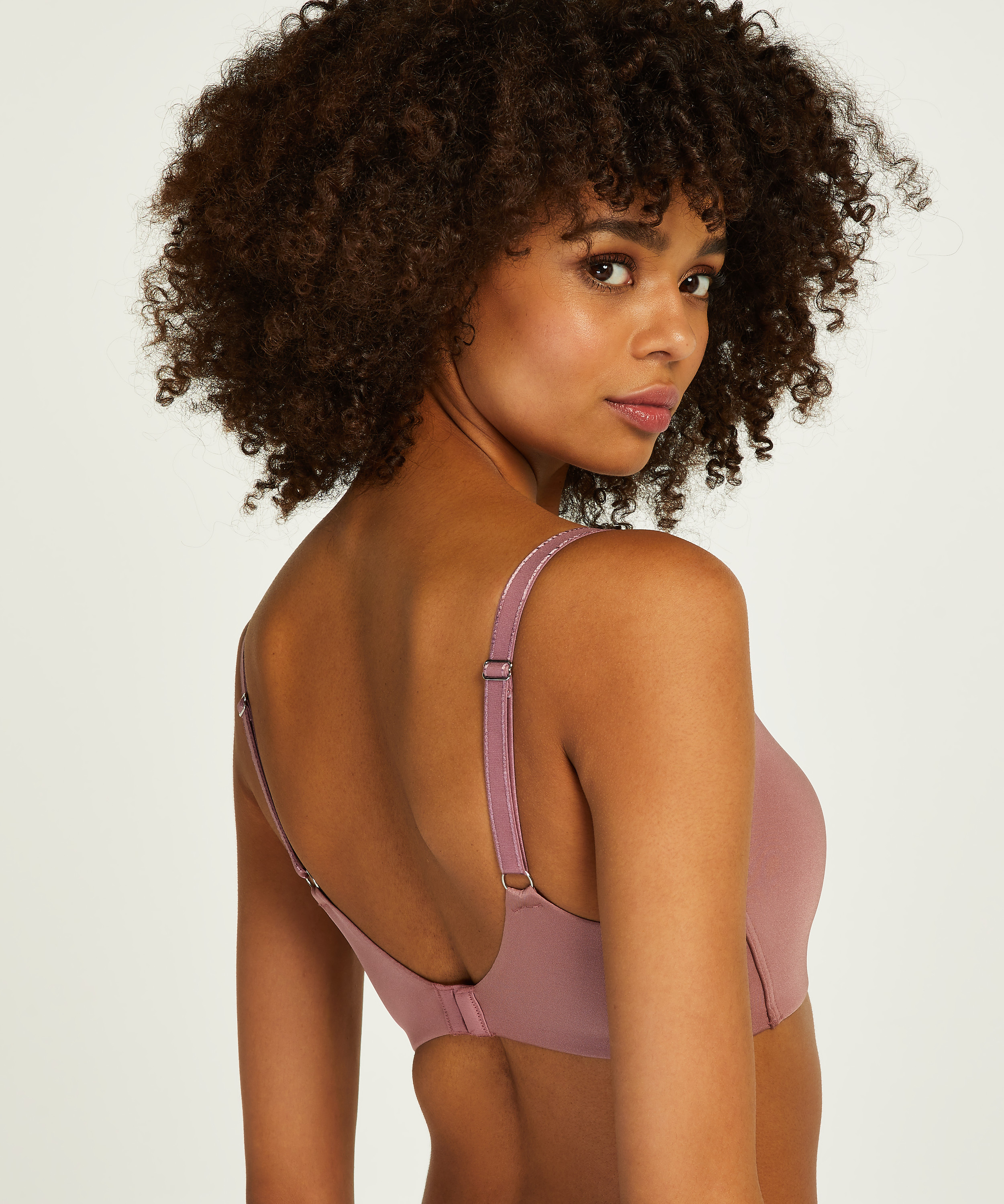 Soutien-gorge sans armatures préformé, Violet, main