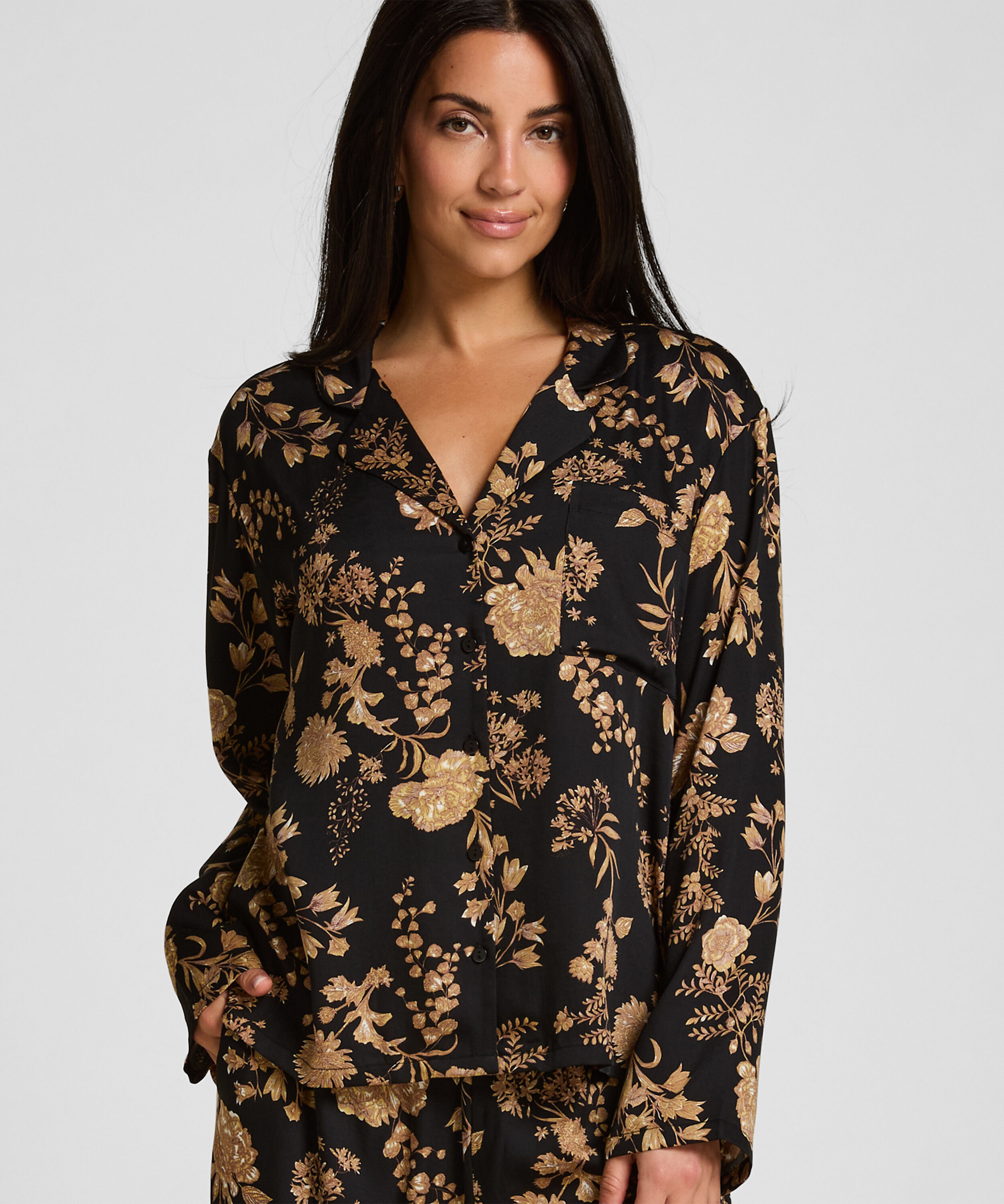Veste de Pyjama Woven Print
