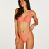 Bas de bikini échancré Peachy, Orange