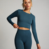 HKMX Sport cropped top Seamless, Vert