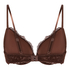 Soutien-gorge à armatures préformé push-up Marine, Marron