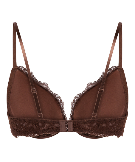 Soutien-gorge à armatures préformé push-up Marine, Marron
