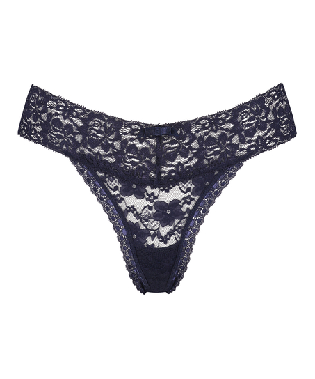 String en V taille extra basse, Bleu