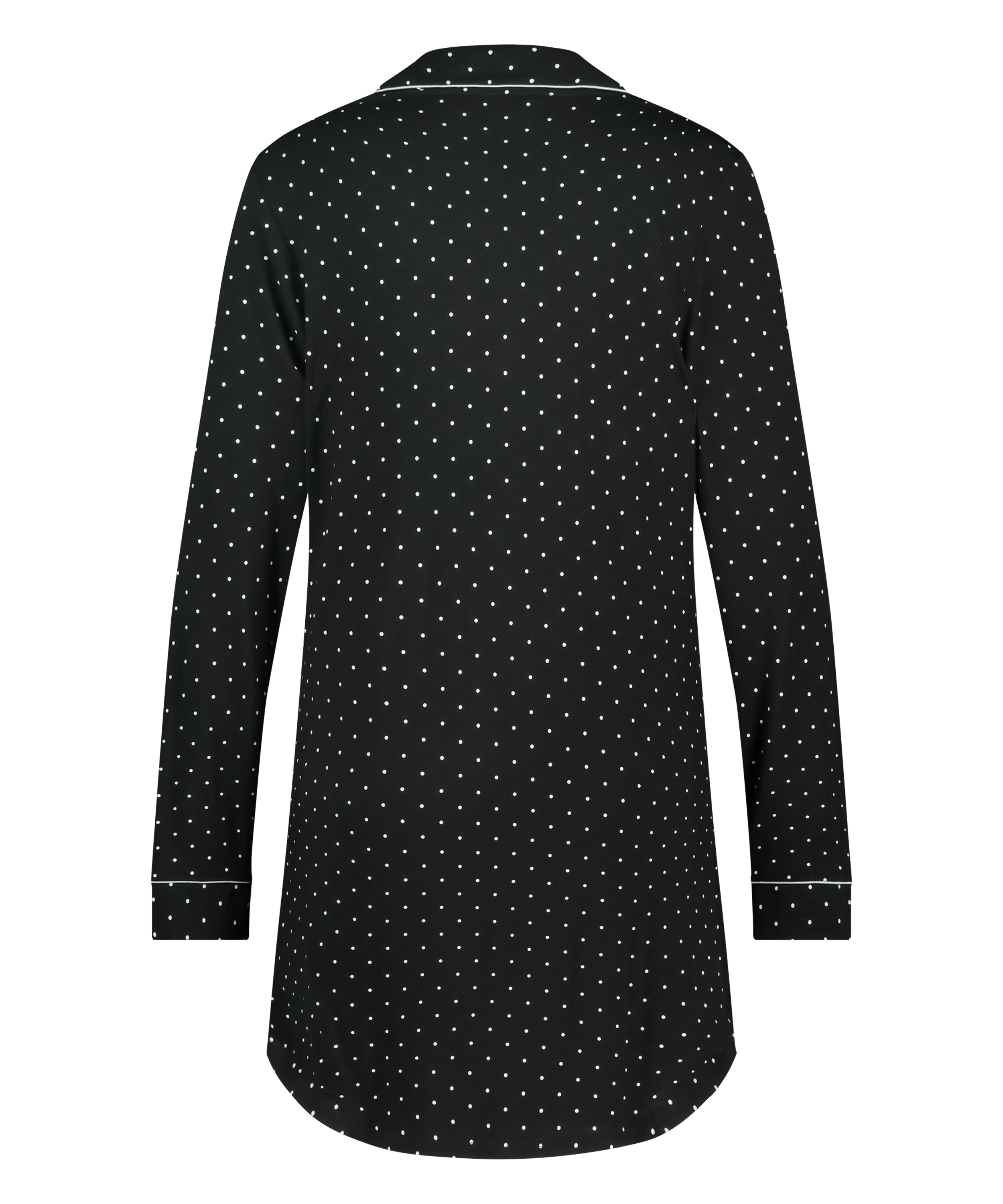 Robe-chemise à manches longues en jersey Essential, Noir, main