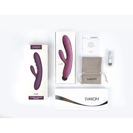Svakom - Vibromasseur avec fonction de poussée puissante Avery, Violet