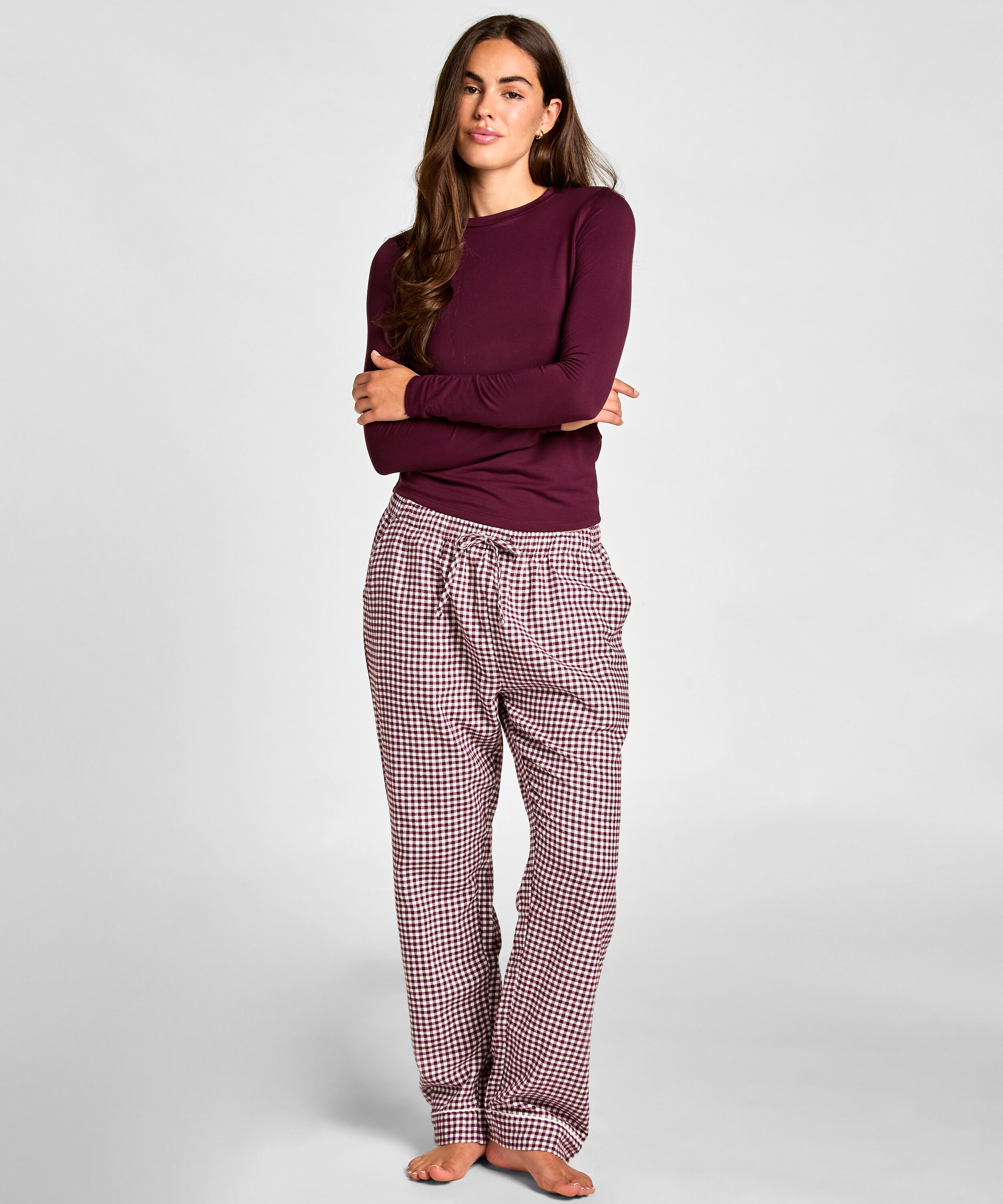 Pyjama en sergé, Violet