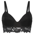 Soutien-gorge push-up préformé sans armatures Evey, Noir