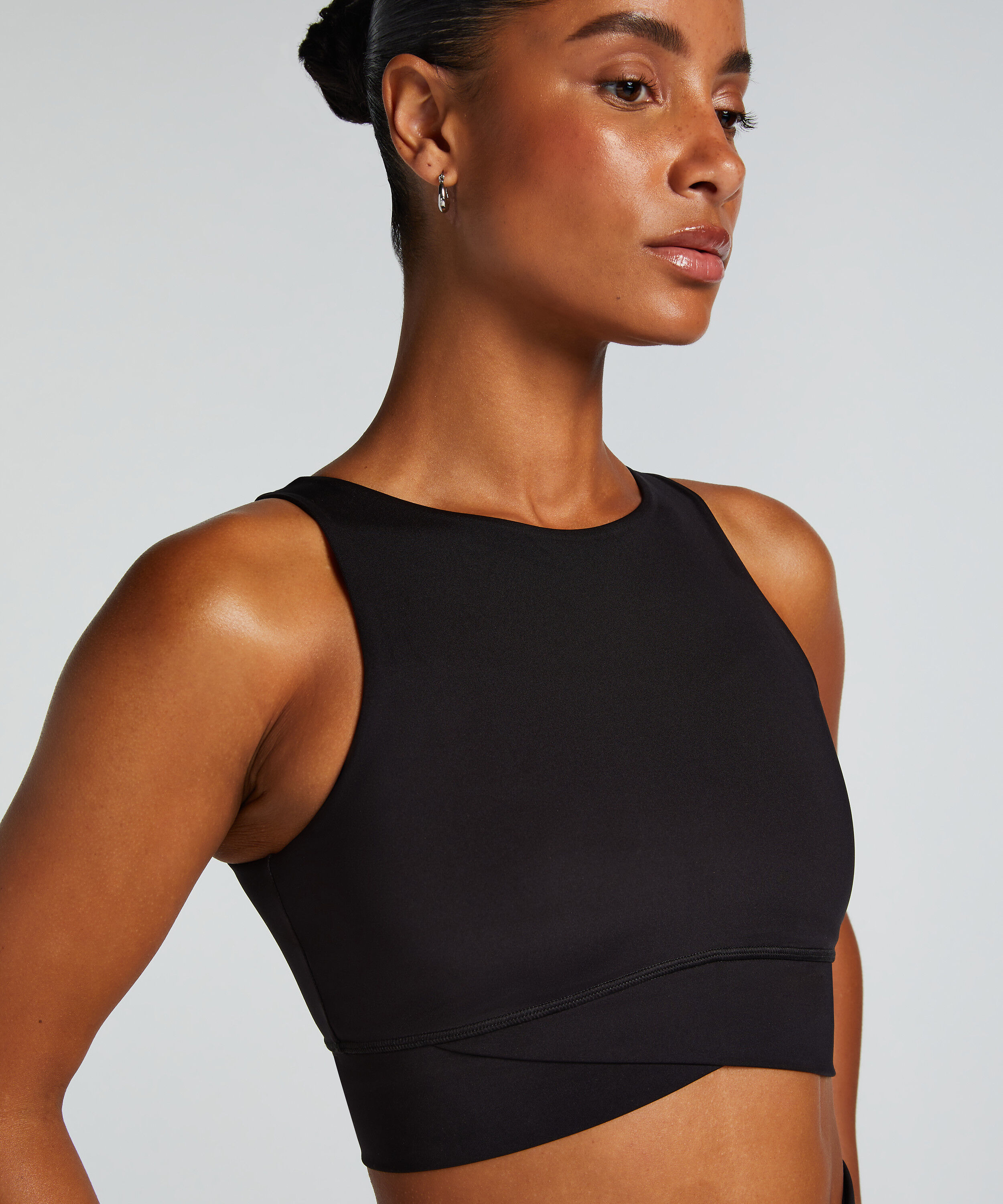 HKMX Brassière de sport de niveau 1, Noir