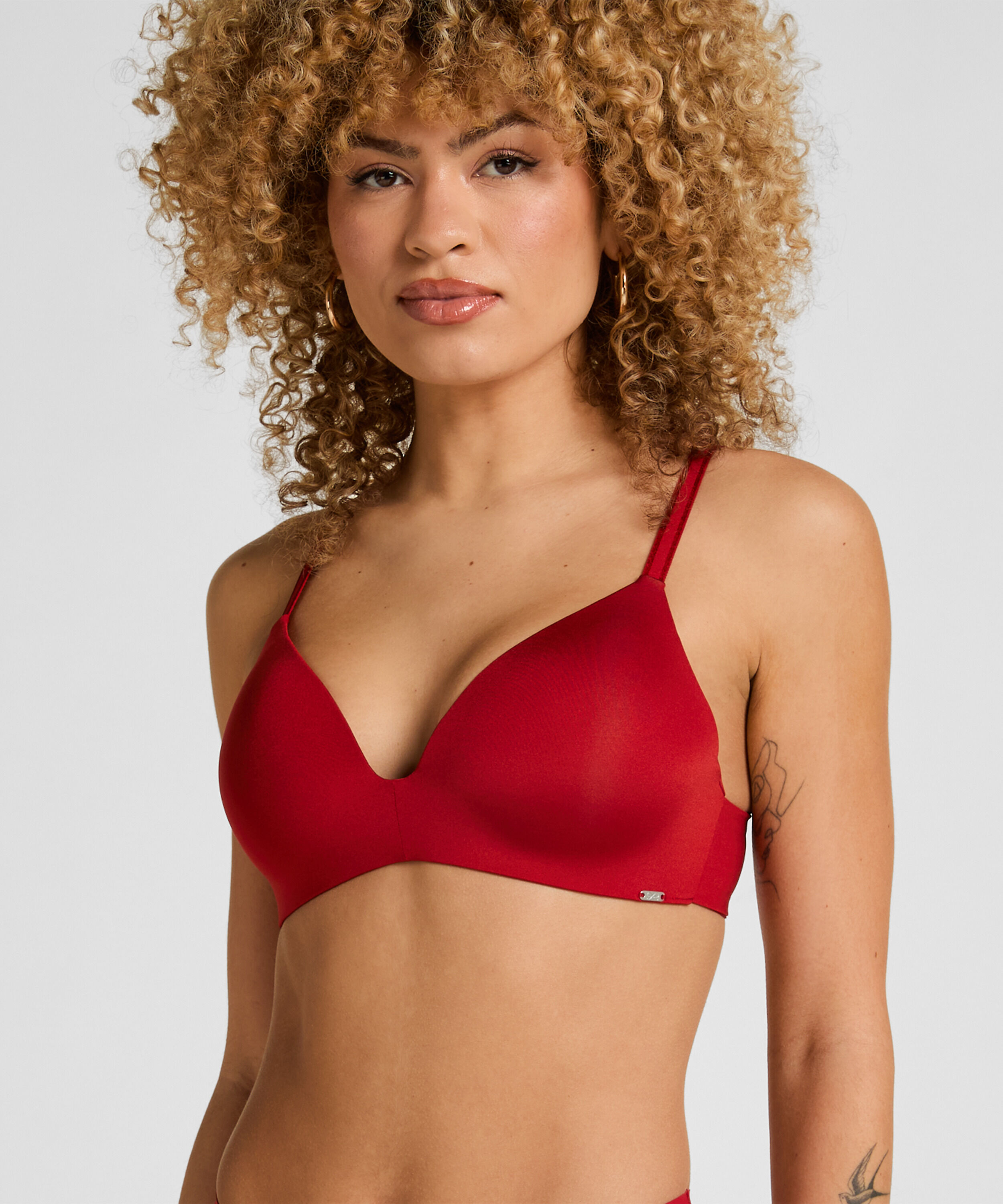 Soutien-gorge sans armatures préformé Mona, Rouge