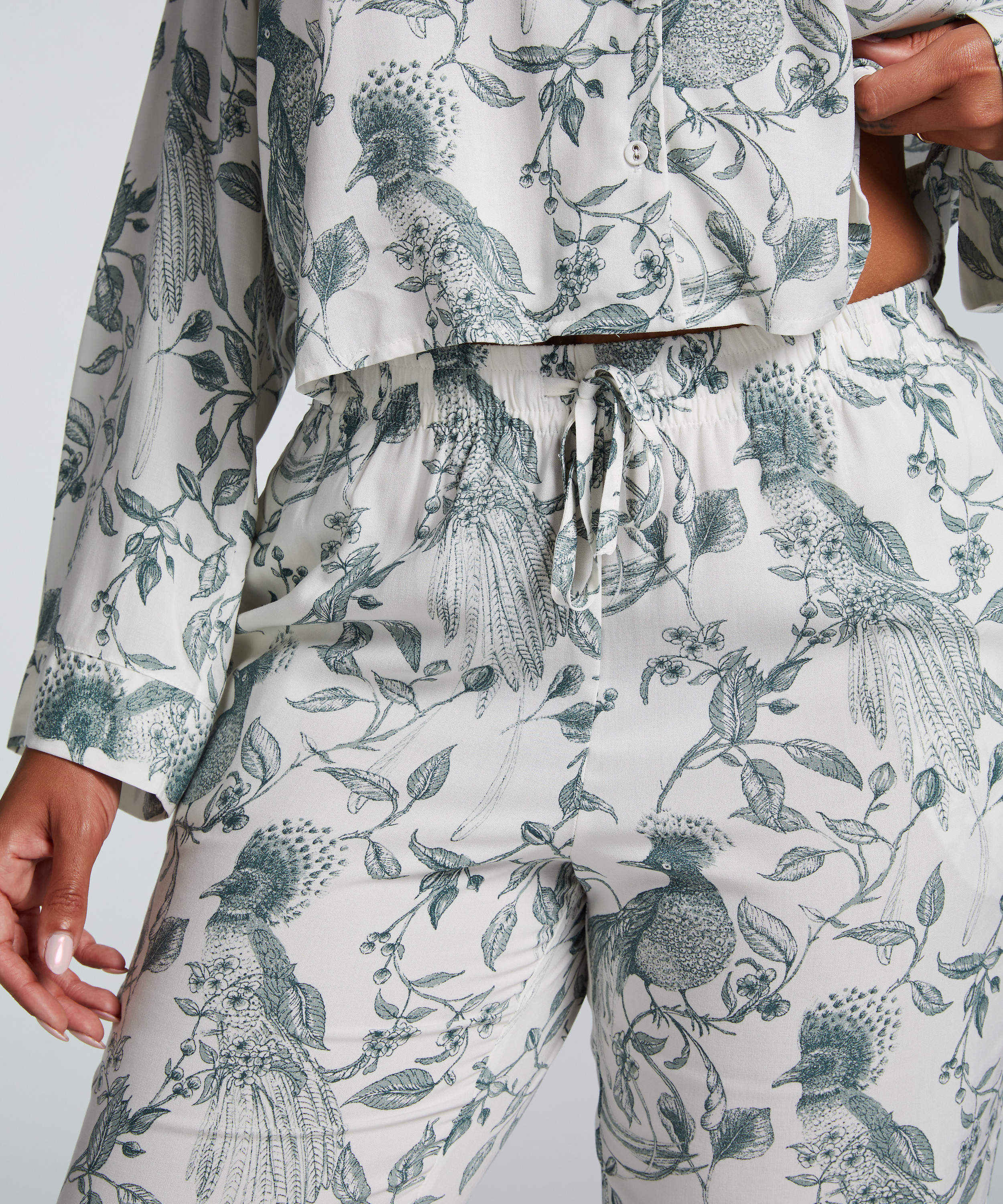 Tall Pantalon de pyjama, Blanc, main