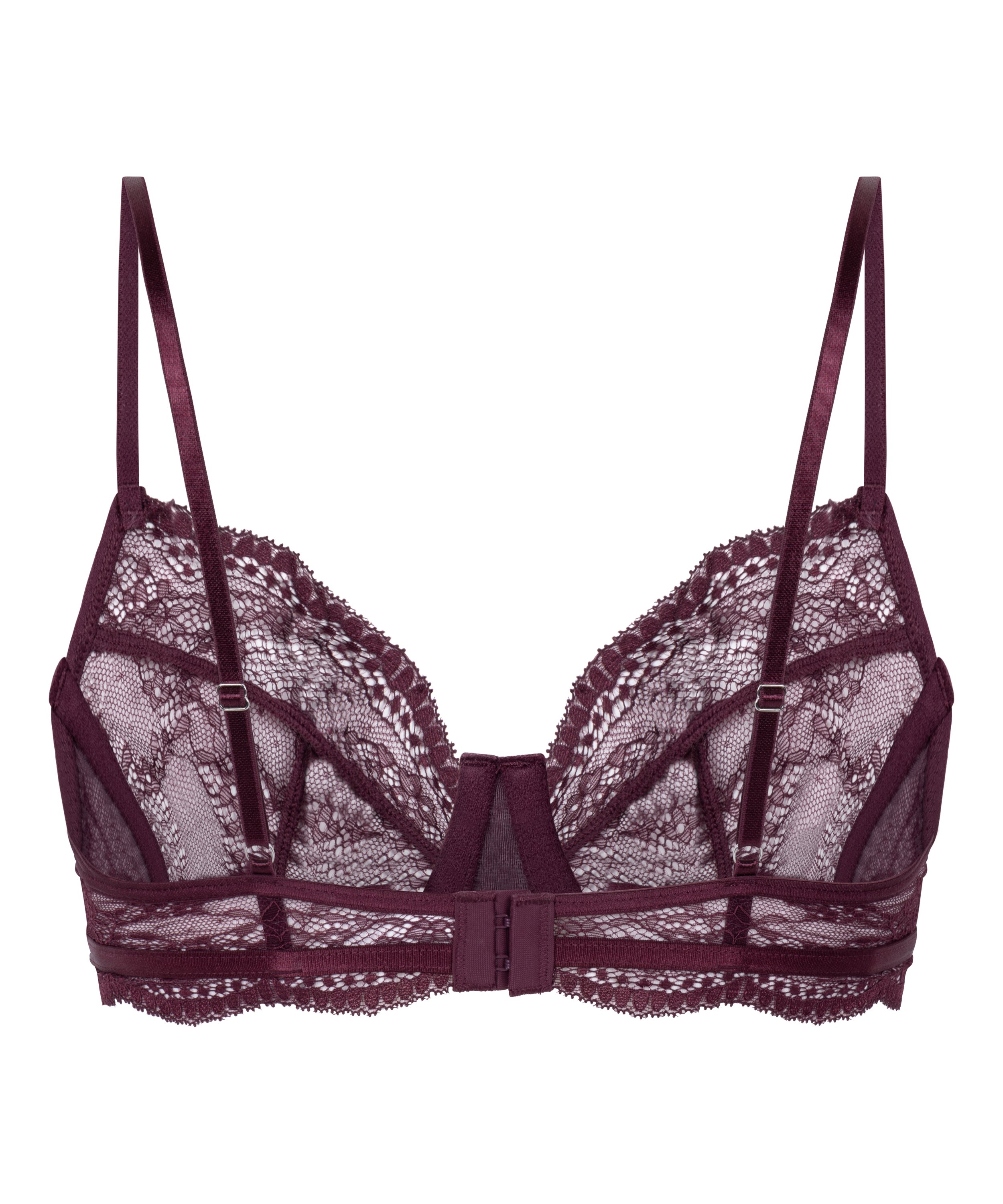 Soutien-gorge non-rembourr&eacute; &agrave; armatures Isabelle, Violet, main