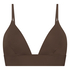 Triangle Brassière Smooth, Marron
