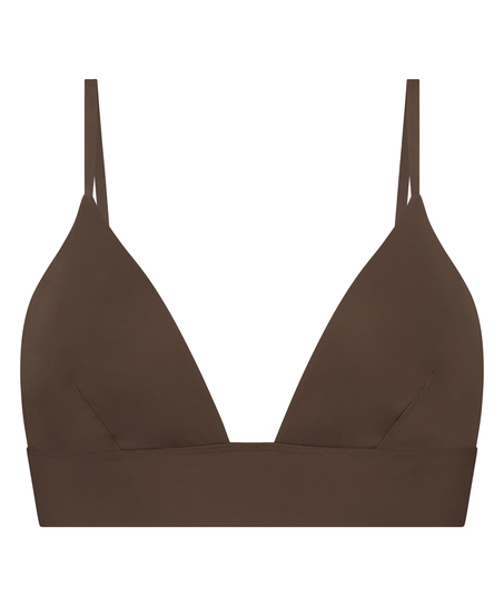 Triangle Brassière Smooth, Marron