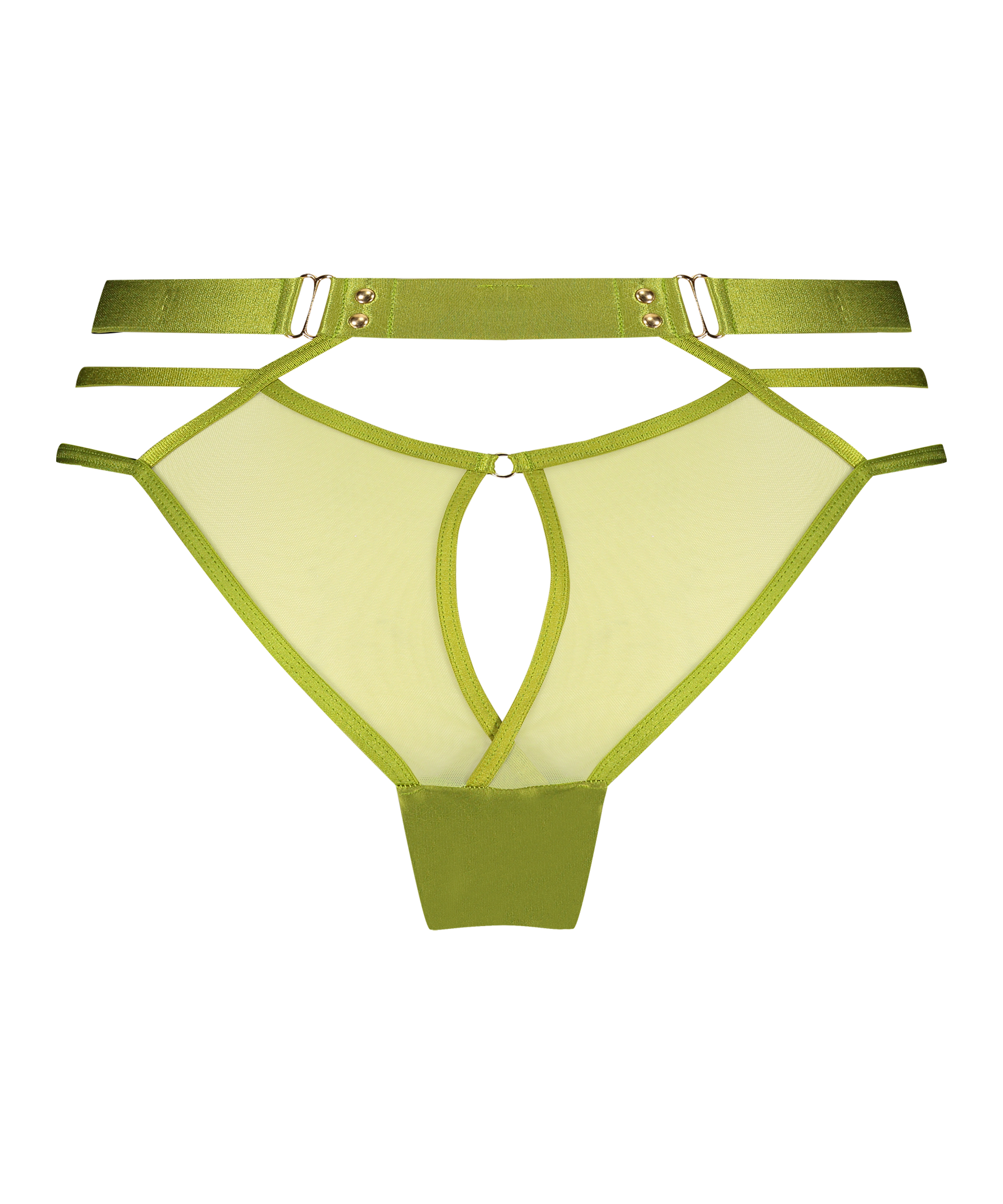 Slip br&eacute;silien Sable, Vert, main