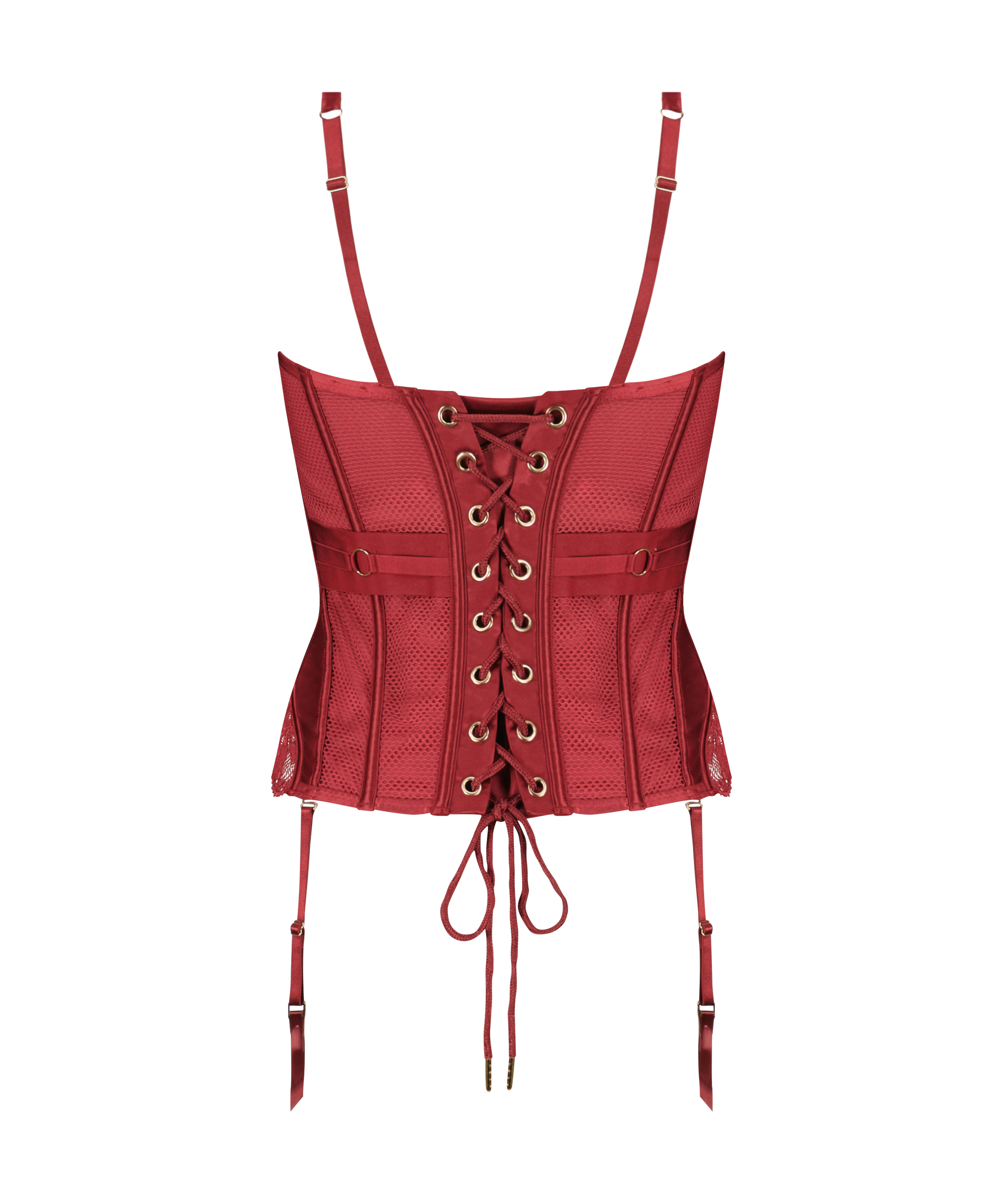 Bustier Pleasure, Rouge, main