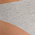 Slip brésilien invisible en coton, Gris