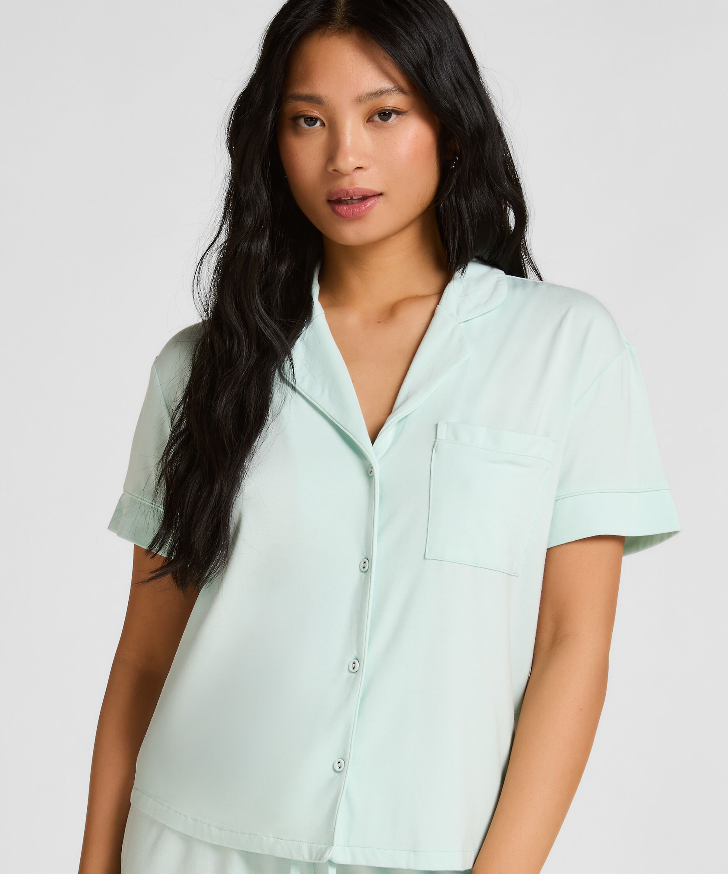 Veste à manches courtes en jersey Essential, Bleu