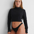 Crop top Lia HKM x NA-KD, Noir