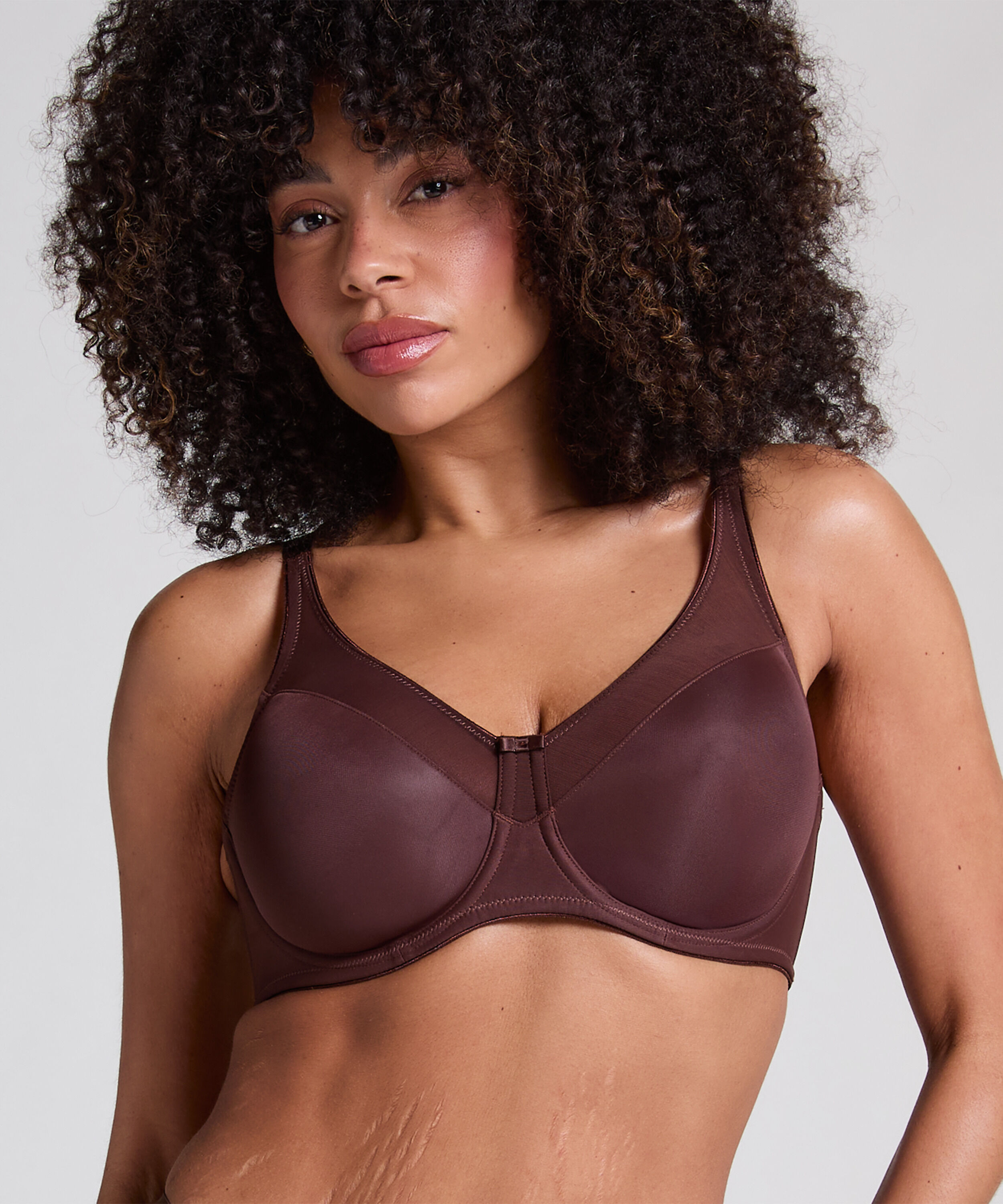 Soutien-gorge à armatures non-préformé minimiseur Nina, Marron Soutien-gorge à armatures non-préformé minimiseur Nina, Marron
