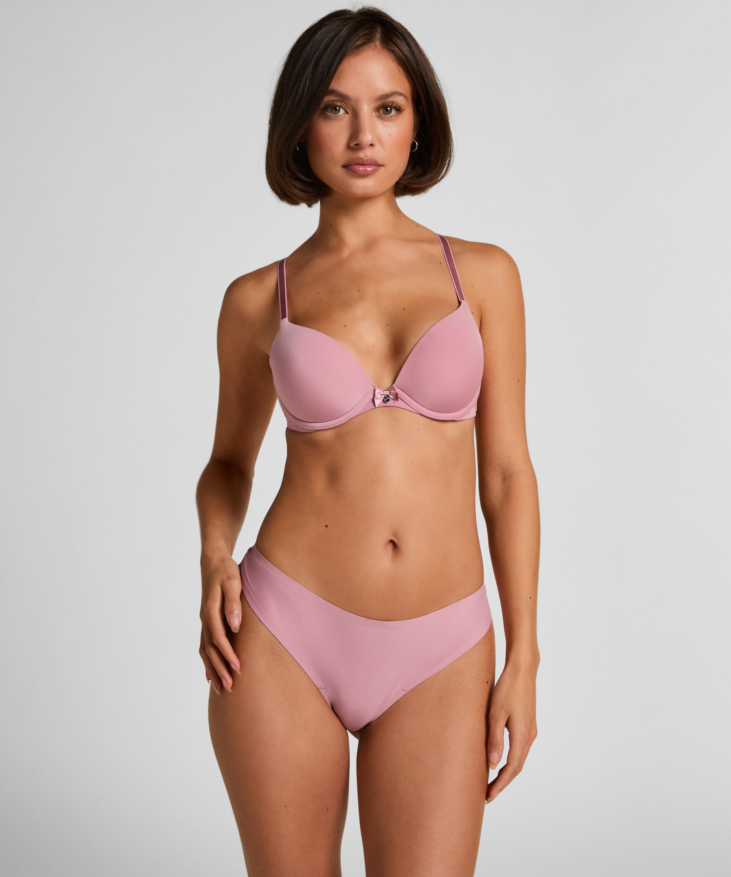 Invisible string Lace Back, Rose