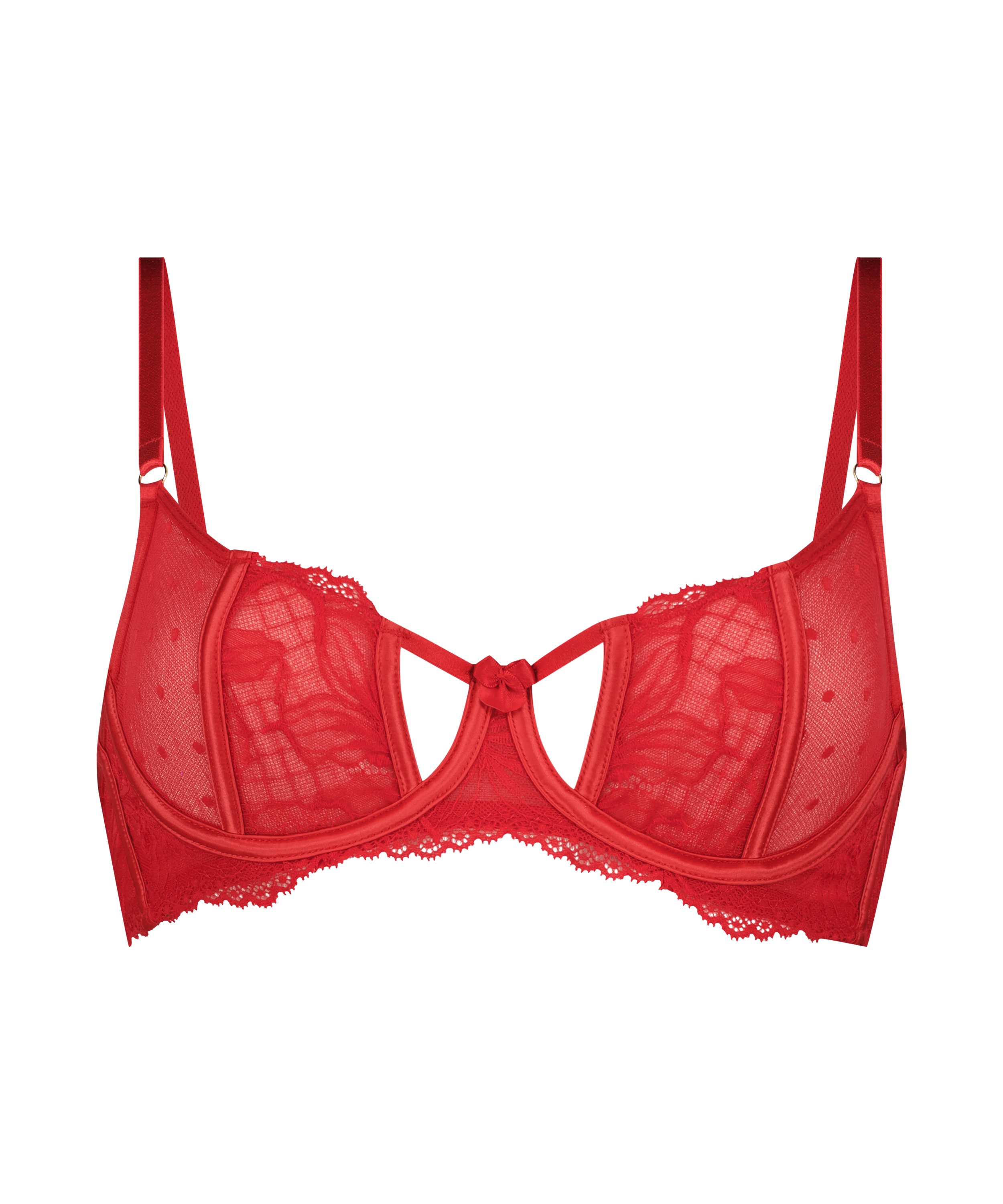 Soutien-gorge à armatures non-préformé Lulu, Rouge, main