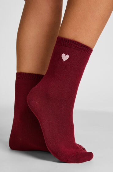 Hunkemöller Chaussettes courtes en modal Rouge