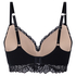 Soutien-gorge sans armatures préformé Andrea, Noir
