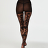 Collants 20 Denier Paisley, Noir