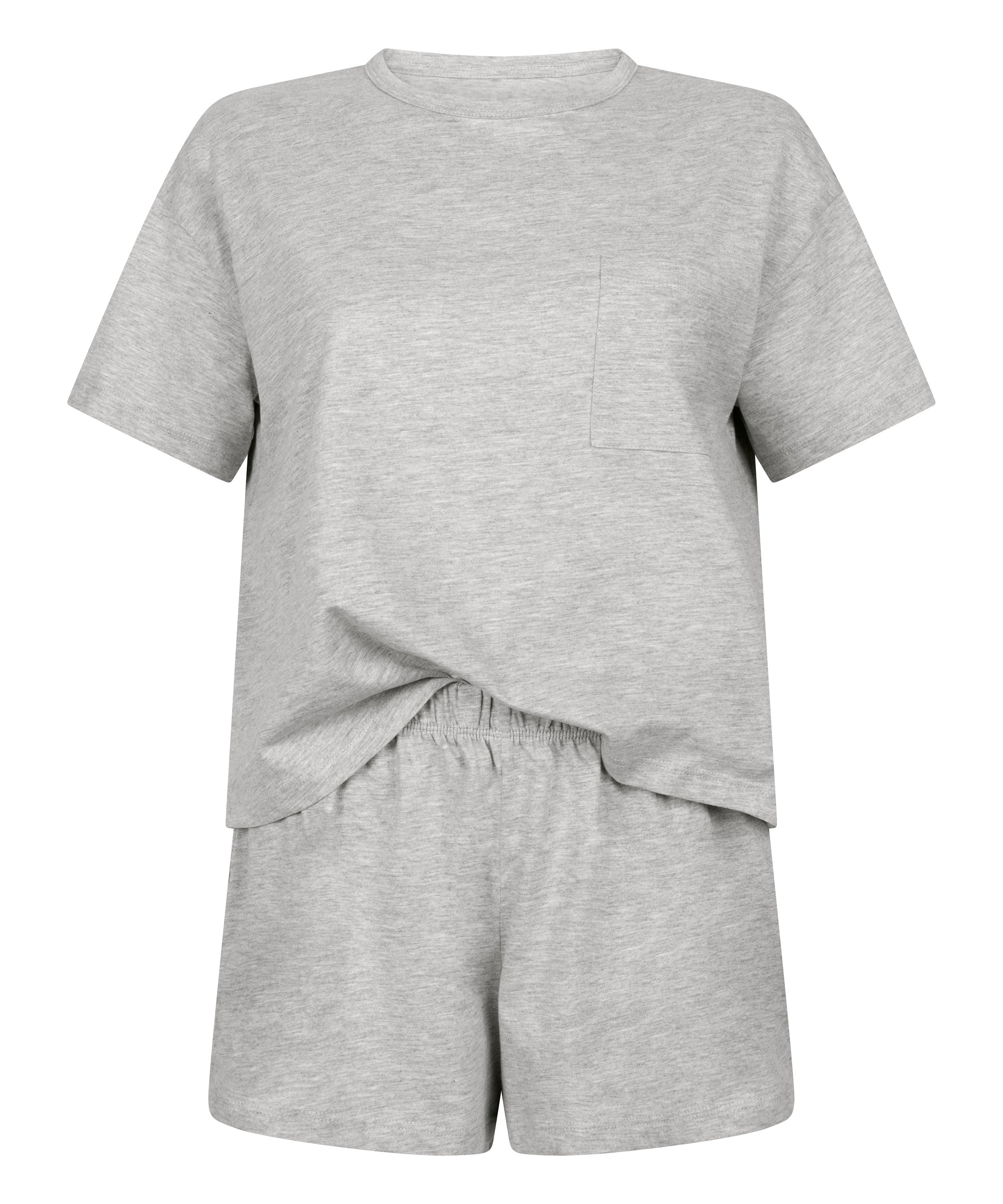 Pyjama set, Gris, main