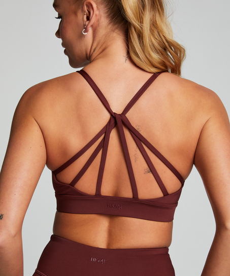 HKMX Brassière de sport de niveau 1, Rouge