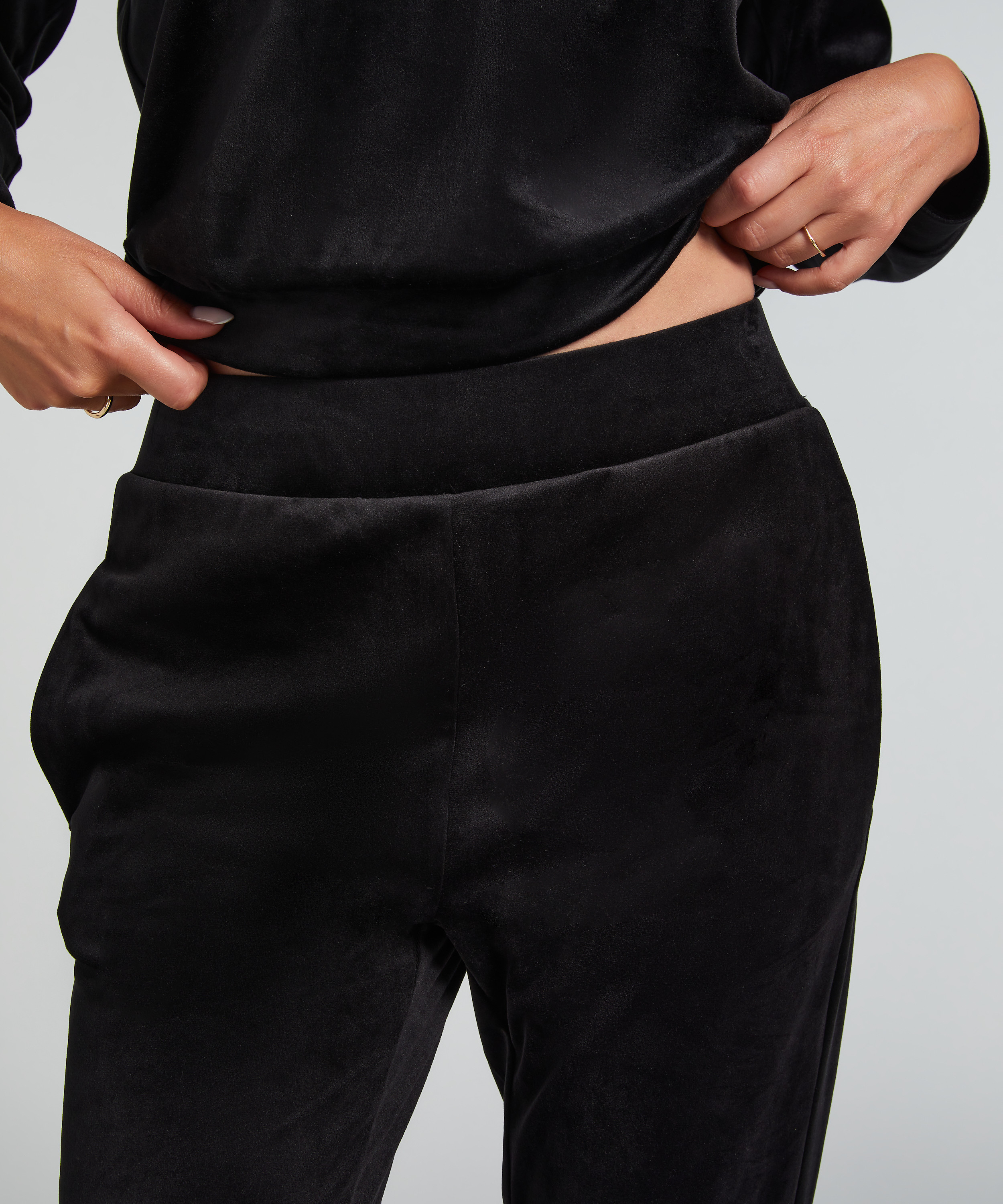 Tall Pantalon de jogging Velours, Noir, main