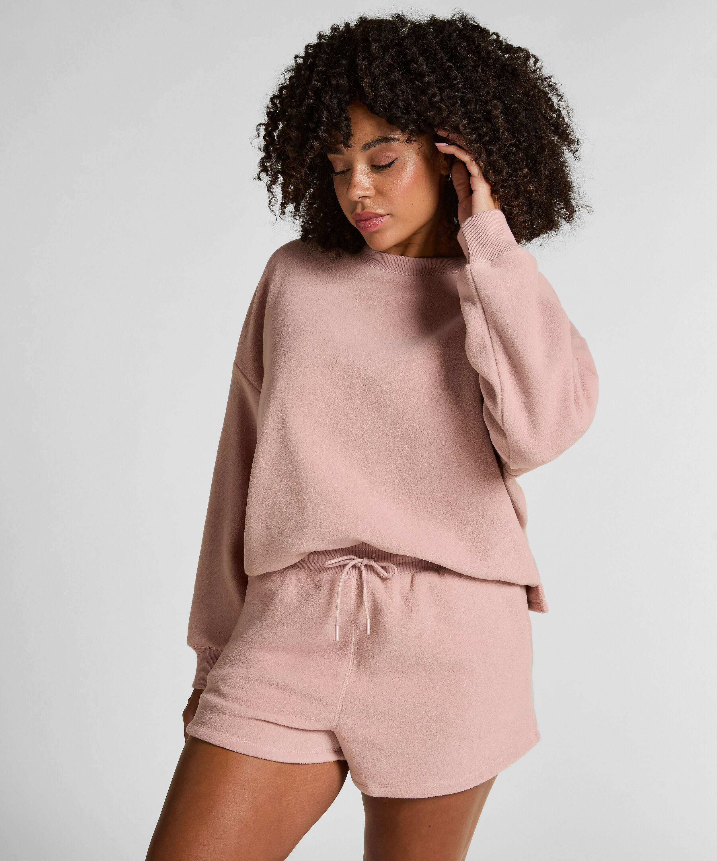 Short en polaire sportive, Rose Short en polaire sportive, Rose