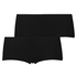 Lot de 2 boxer Kim Cotton, Noir