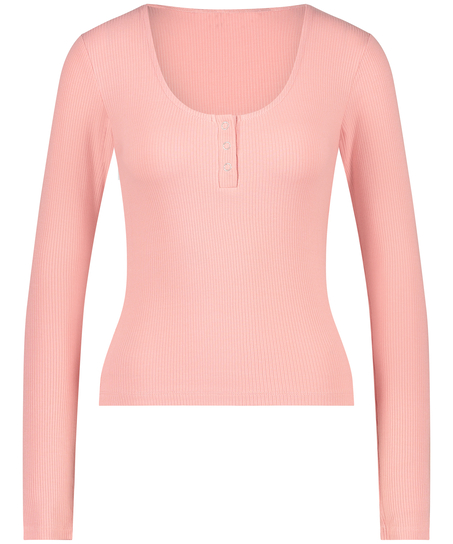 Top de pyjama Rib, Rose