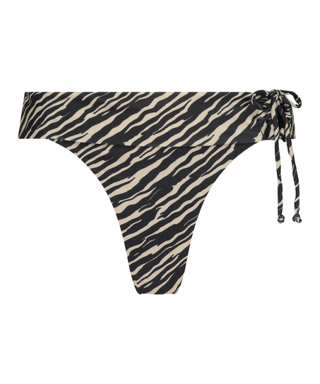 Slip de Bikini Rio Zebra, marron