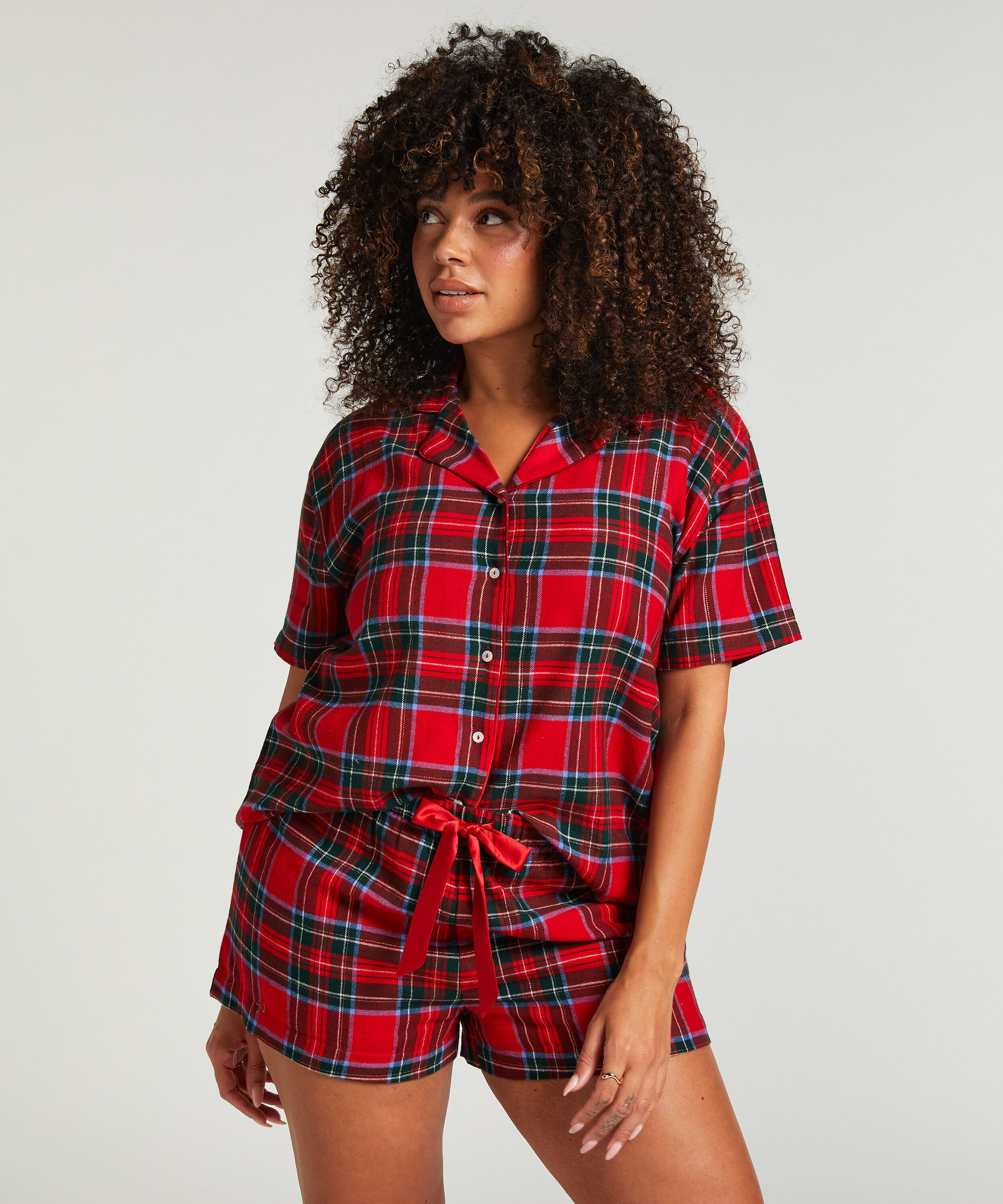 Pyjama set Twill, Rouge