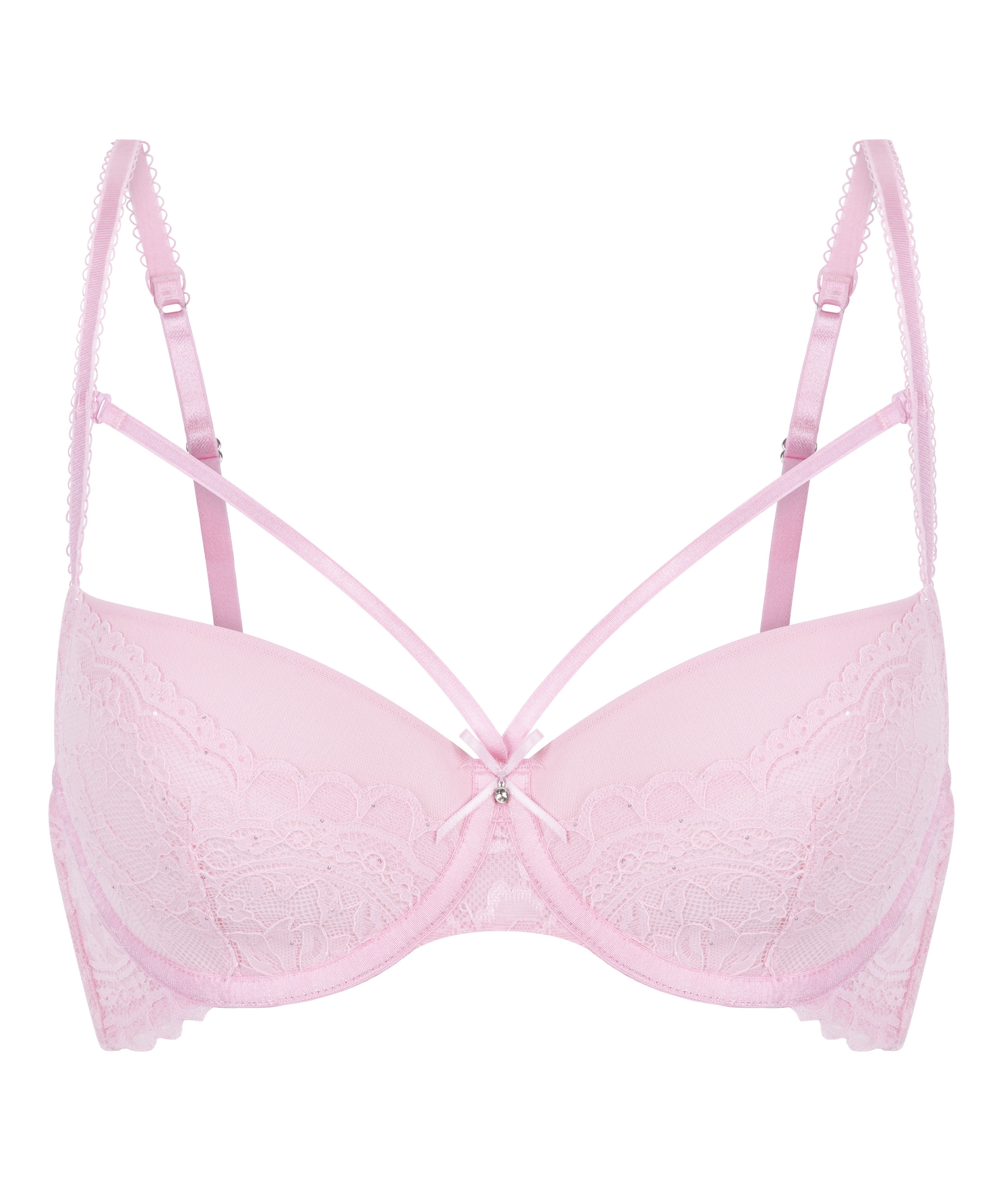 Soutien-gorge à armatures préformé Isadora, Rose, main